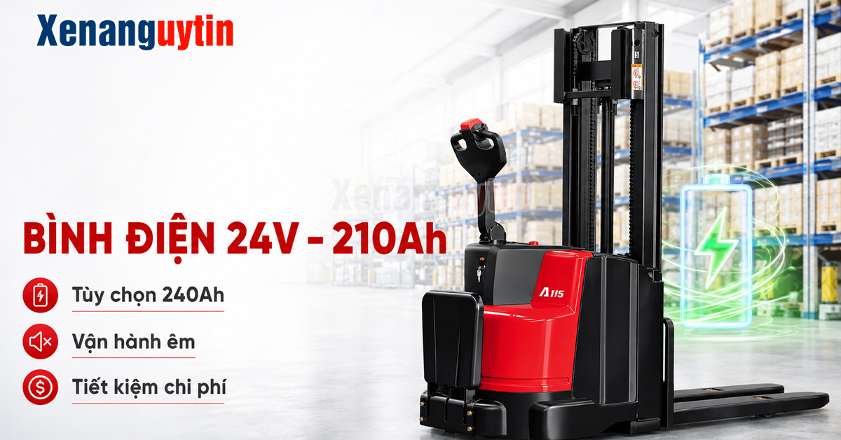 Bình điện Xe nâng tay điện cao 1.5 tấn
