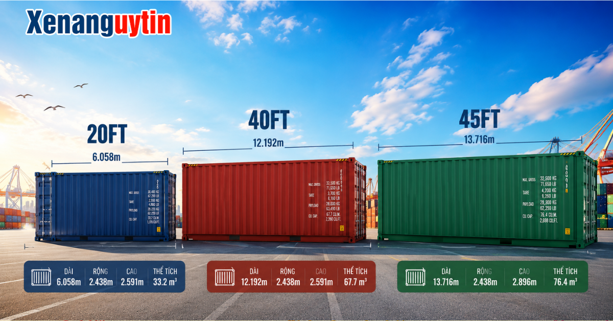 Các loại container phổ biến