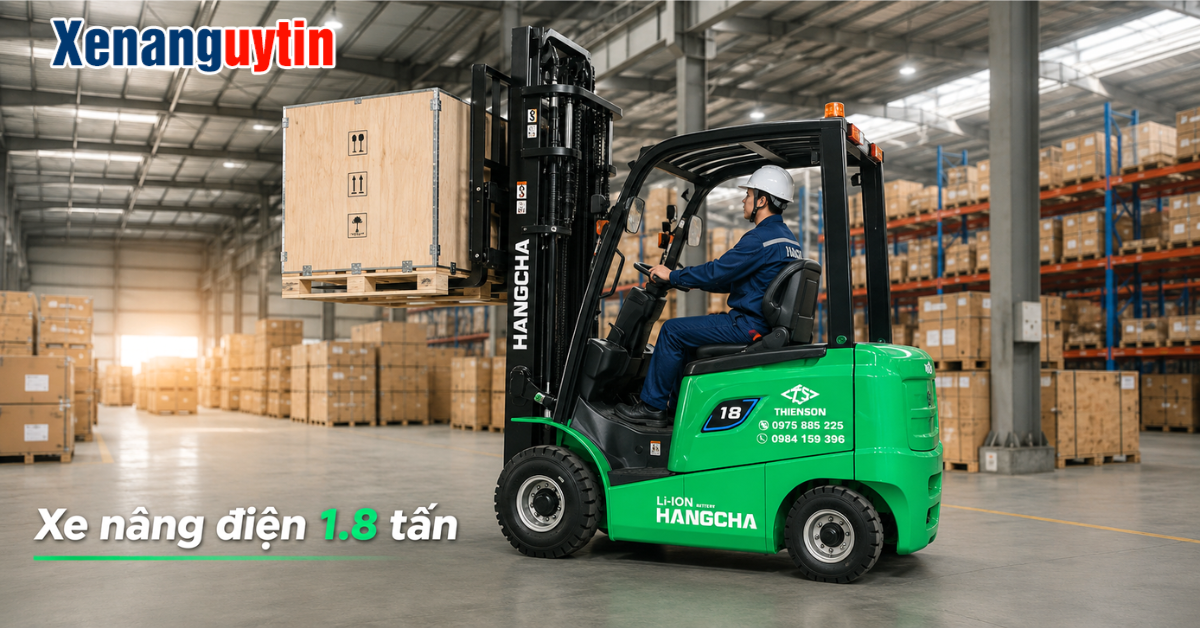 Xe nâng điện 1.8 tấn chính hãng Hangcha