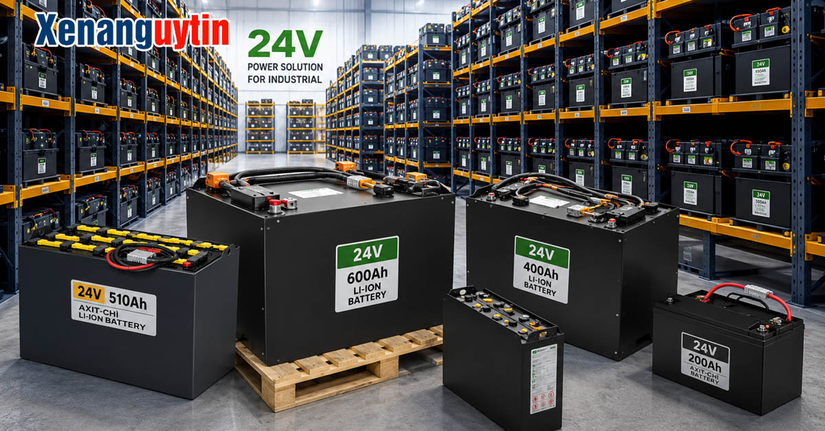 Kho Bình điện xe nâng 24V