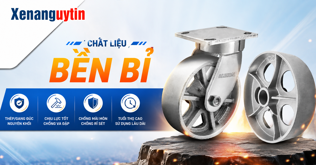 Chất liệu của bánh xe sắt chịu lực