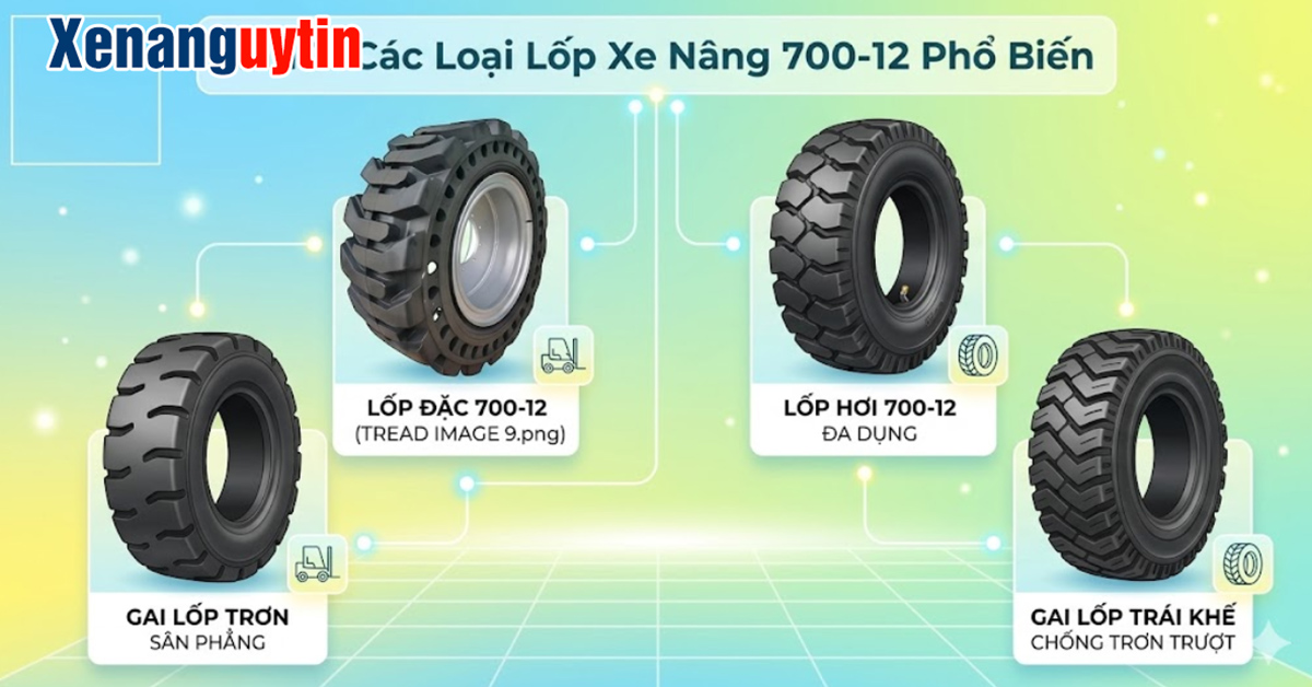 Giá Lốp Xe Nâng 700-12 Mới Nhất