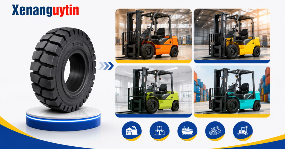 Lốp Xe Nâng 700-15 Dùng Cho Những Dòng Xe Nào