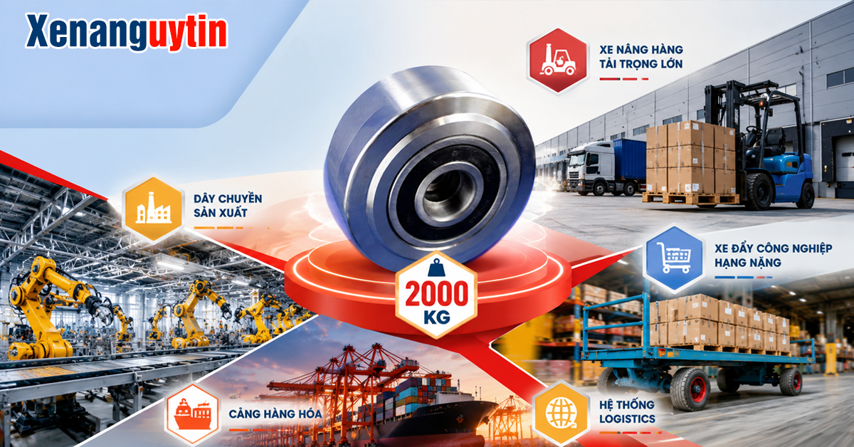 Ứng dụng của bánh xe chịu tải 2000kg