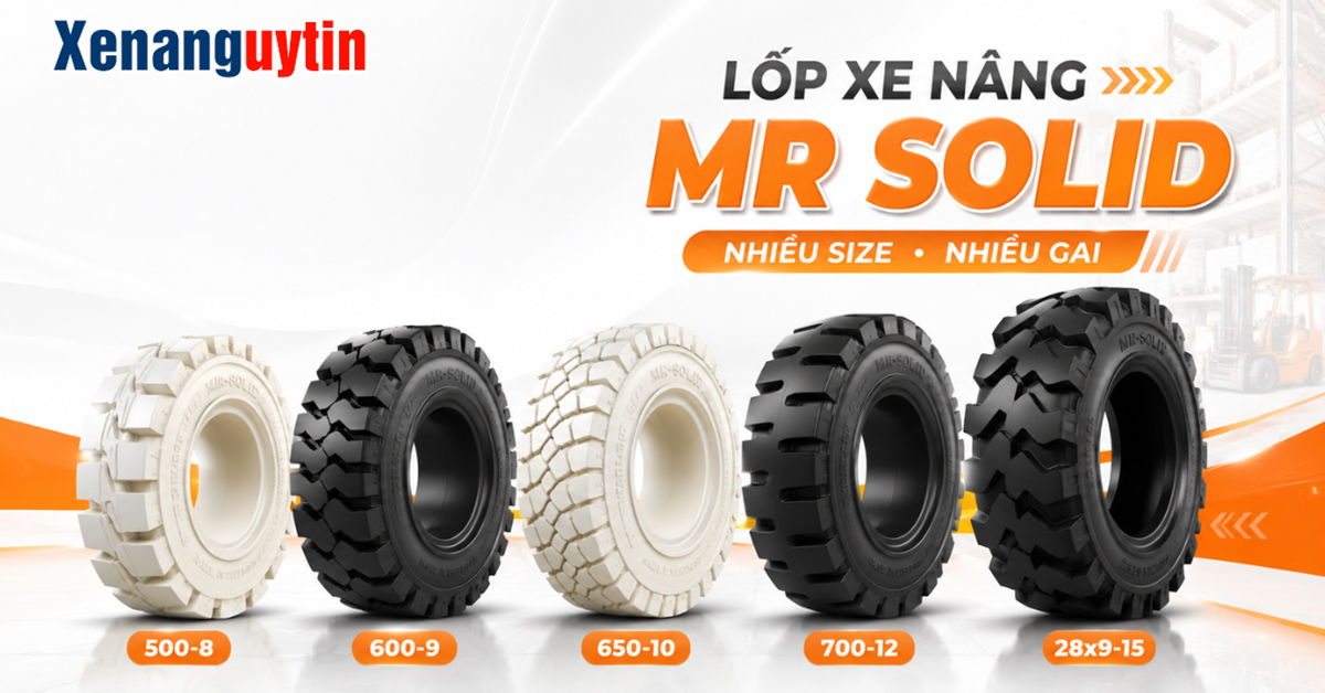 Các Dòng Lốp Xe Nâng Mr Solid Phổ Biến