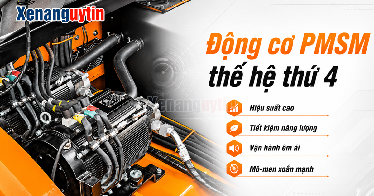 Động cơ PMSM trên xe nâng điện 10 tấn