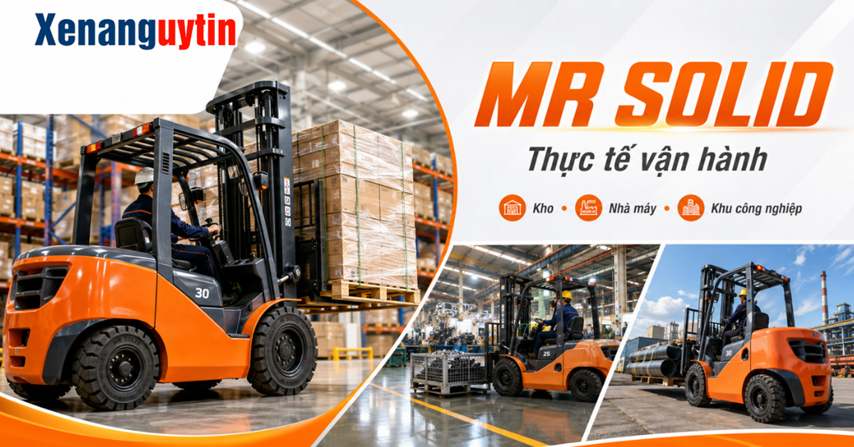Lốp Xe Nâng Mr Solid Trong Thực Tế Vận Hành