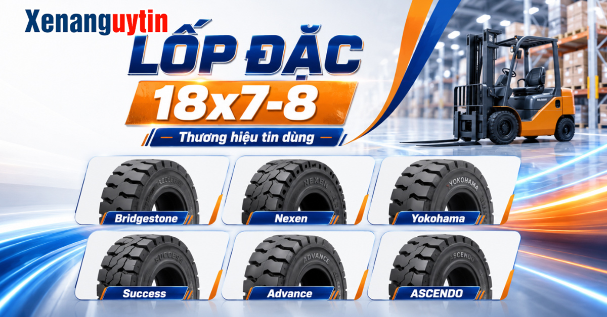 Một số thương hiệu lốp xe nâng 18x7-8