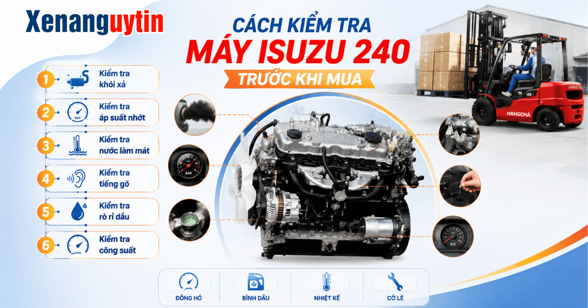 Cách kiểm tra máy ISUZU C240 trước khi mua