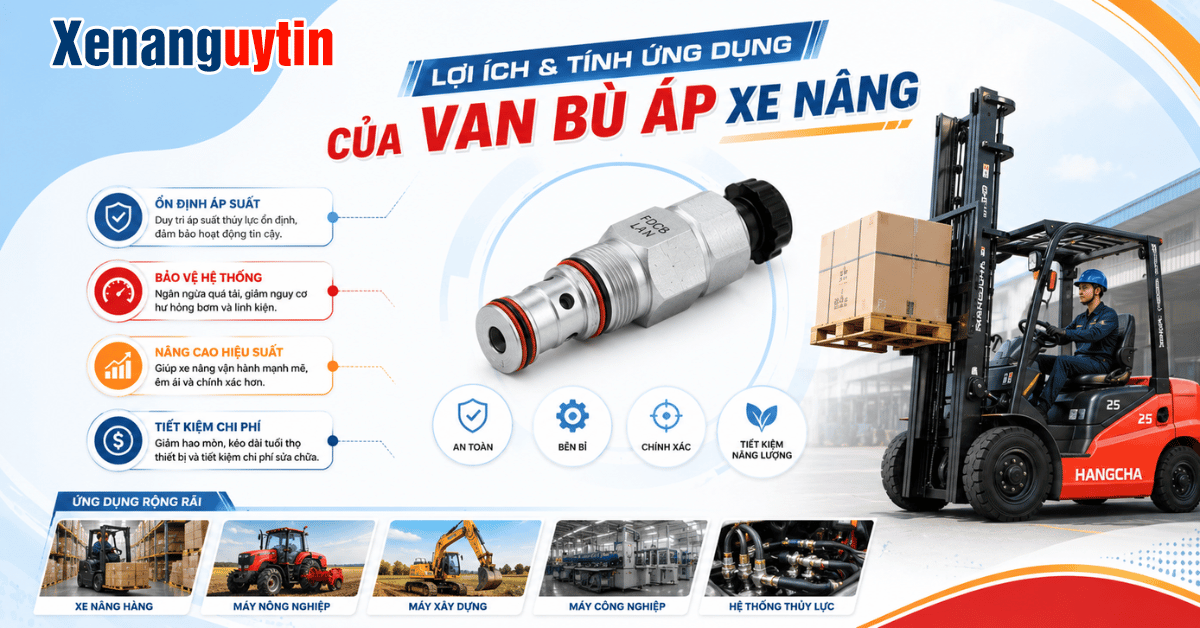 Lợi ích và tính ứng dụng của van bù áp xe nâng