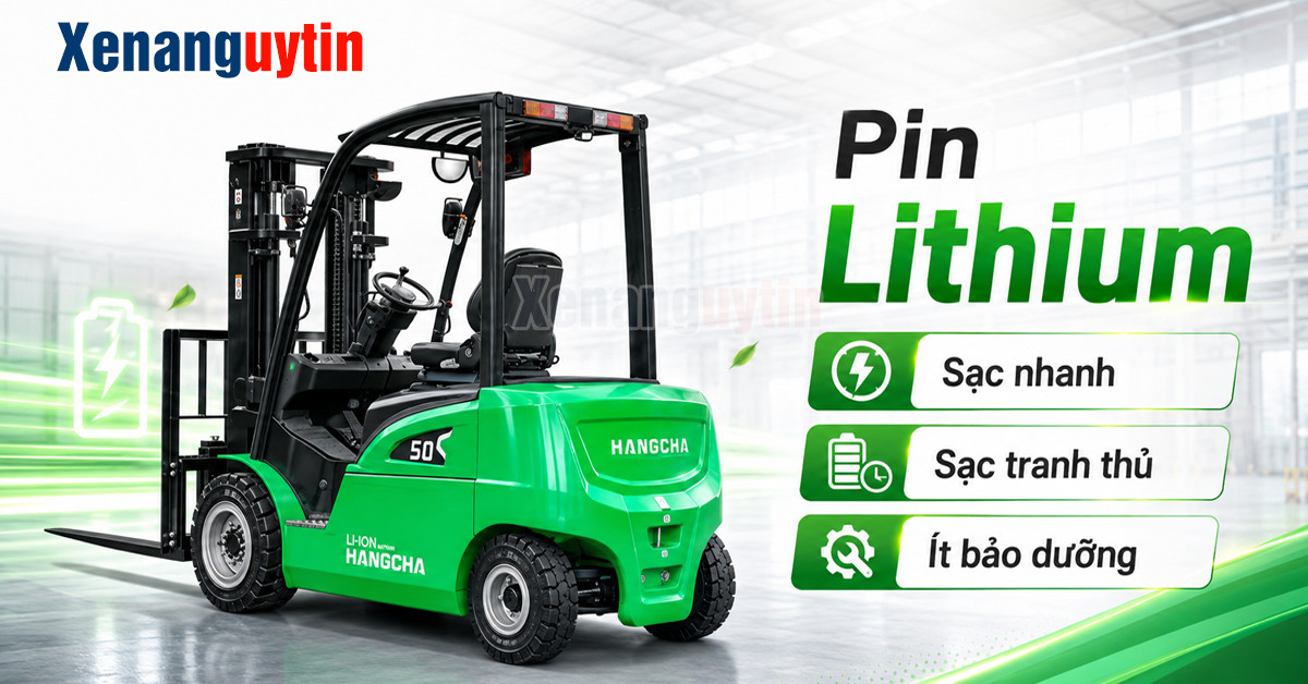 Pin xe nâng điện ngồi lái