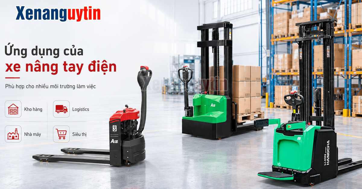 Ứng dụng của xe nâng tay điện