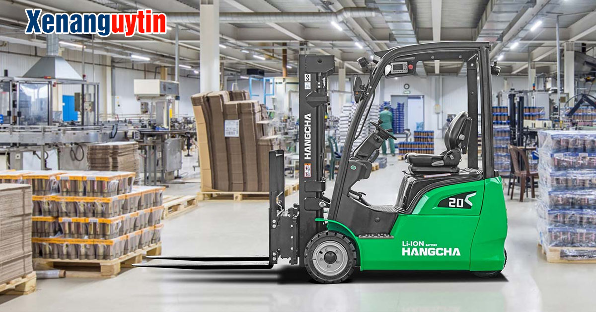 Hình ảnh xe nâng điện 3 bánh 1 tấn dòng X