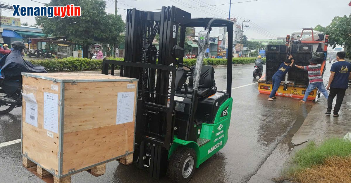 Xe nâng điện 3 bánh 1 tấn dòng X uy tín