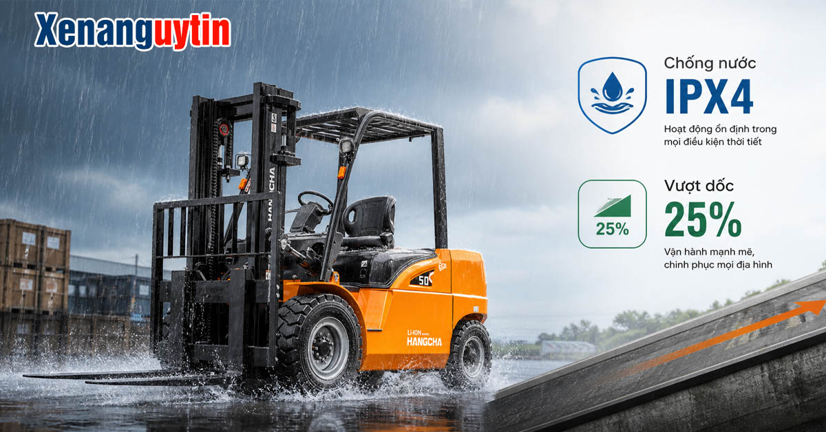 Khả năng kháng nước xe nâng điện 5 tấn