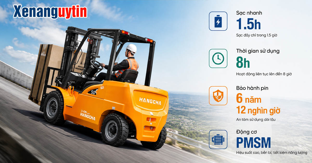 Sức mạnh của xe nâng điện 5 tấn