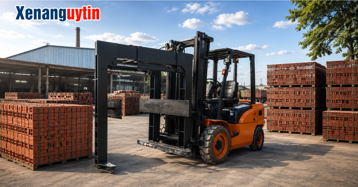 Mua xe nâng kẹp gạch tại Xe Nâng Uy Tín