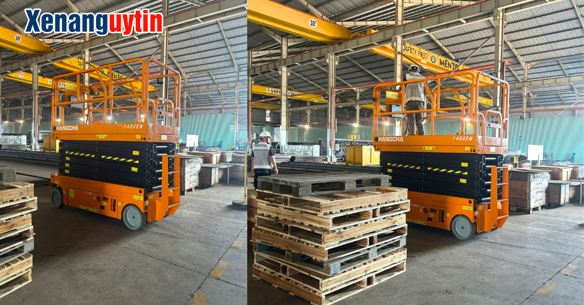 Xe nâng người cắt kéo