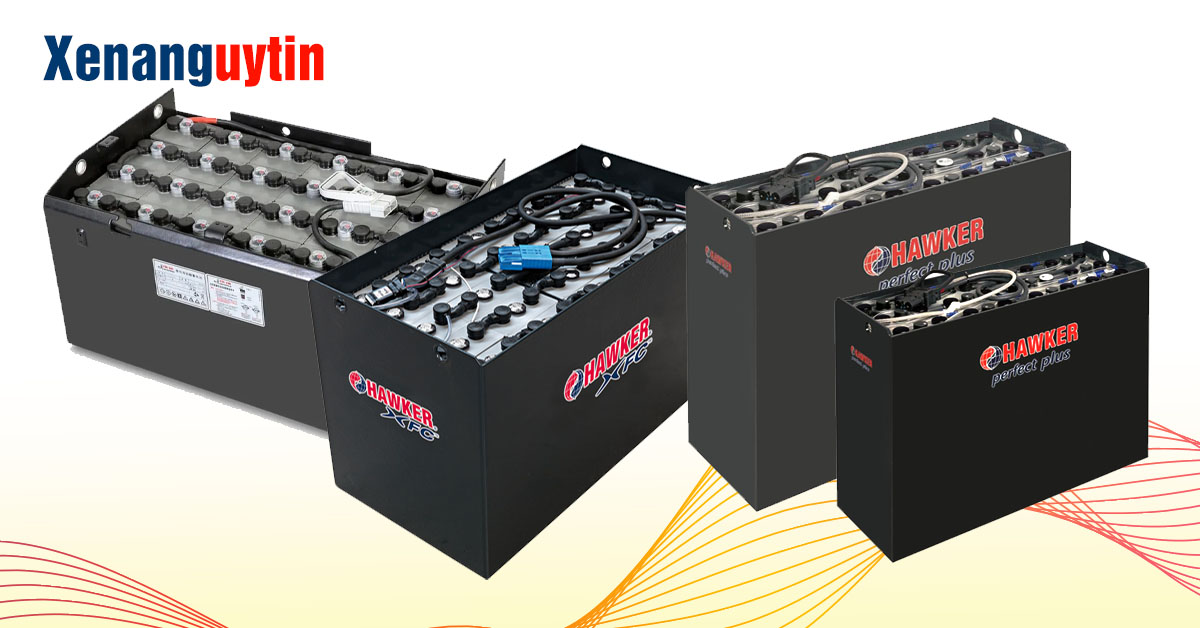 Một số mẫu bình ắc quy xe nâng điện Hawker