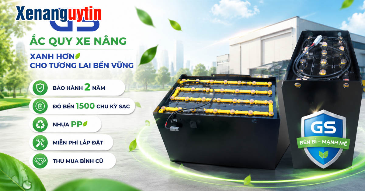 Ưu điểm của ắc quy xe nâng Gs