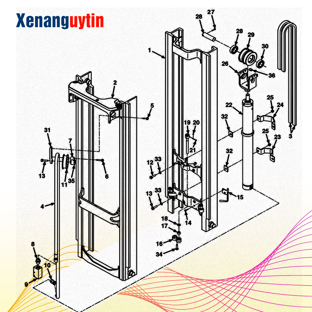 Cấu tạo khung xe nâng Cấu tạo khung xe nâng