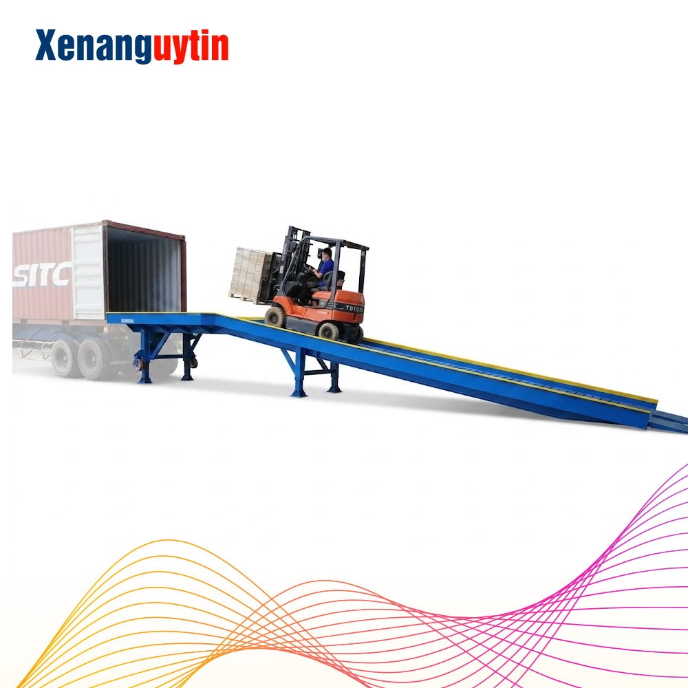 cầu dẫn xe nâng container 14m cầu dẫn xe nâng container 14m