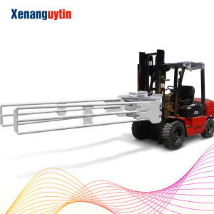 xe nâng kẹp mút xốp càng dài 2.5m